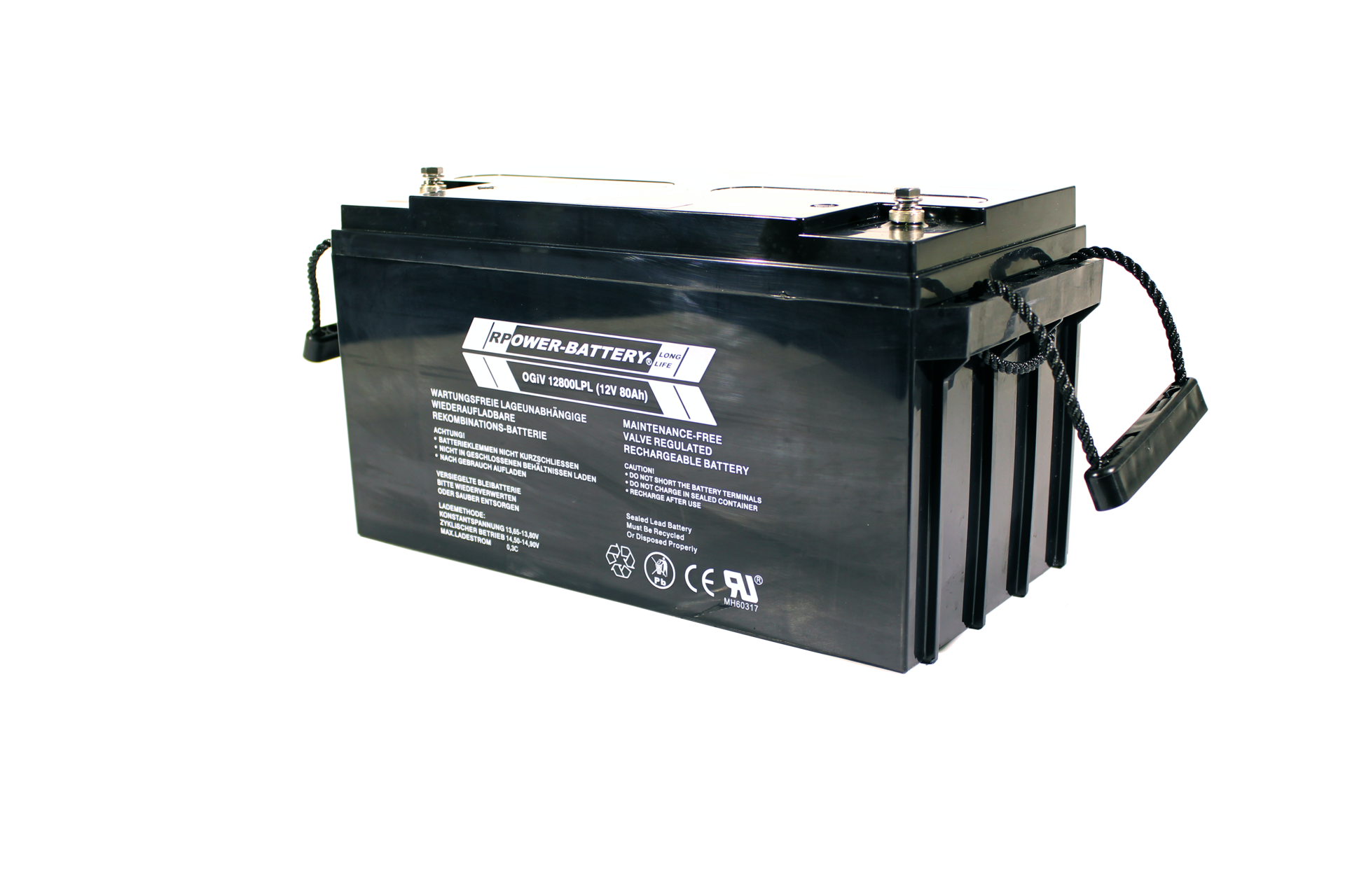 OGIV12800LPL  AGM Battery 12V 80Ah